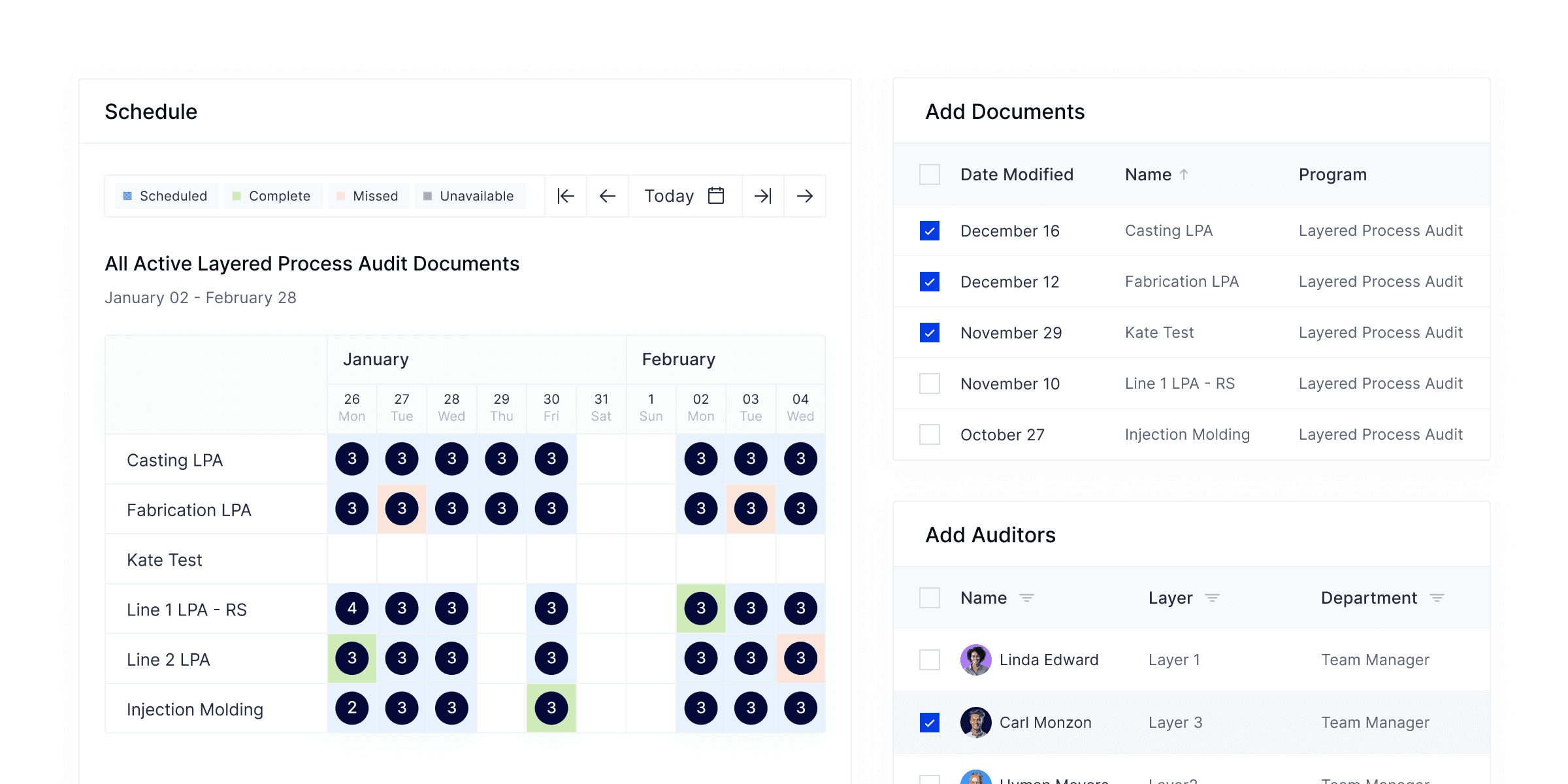 Scheduling Visual
